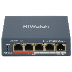 Коммутатор HiWatch SWT-1105P, 4×100 Мбит/с PoE + 1×1 Гбит/с, настраиваемый, фото2