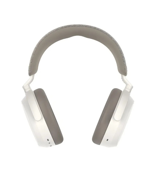 Беспроводные/проводные наушники Sennheiser Momentum 4 Wireless белый, полноразмерные, Bluetooth + проводной, активное шумоподавление, до 60 ч