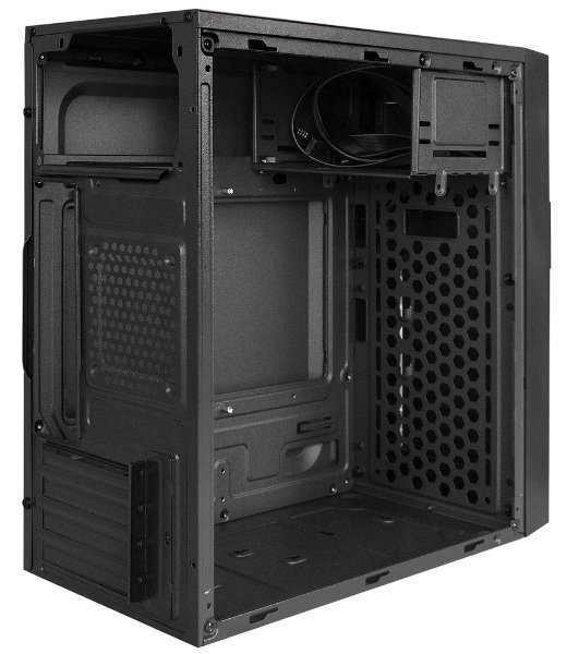 Компьютерный корпус Minitower ExeGate BAA-105-01-UNS450 (mATX, БП UNS450 с вент. 12см, 2*USB, аудио, черный)