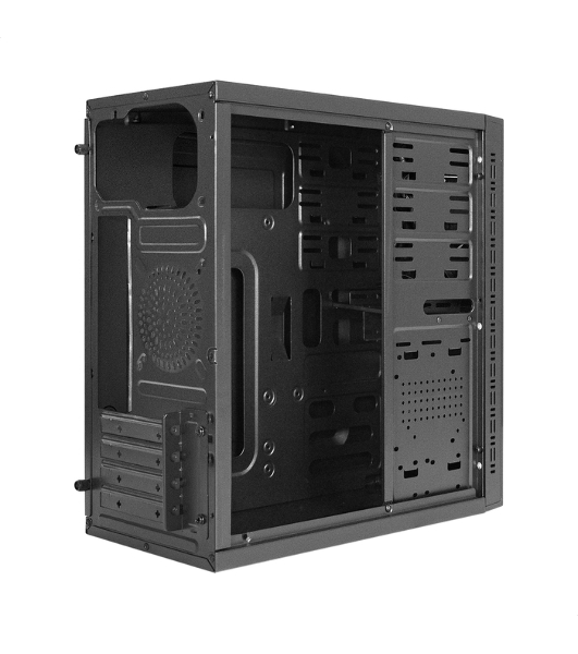 Компьютерный корпус Minitower ExeGate QA-412U-UNS450 (mATX, БП UNS450 с вент. 12см, 2хUSB+2хUSB 3.0, аудио, черный)
