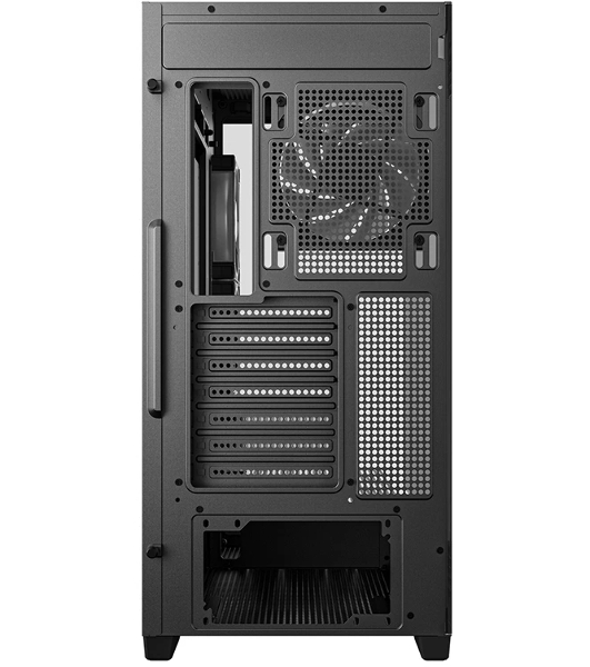 Компьютерный корпус Deepcool CG580 4F V2 без БП, боковое окно (панорама), 4x120мм ARGB PWM вентилятора, черный, ATX (R-CG580-BKADA4-G-2)