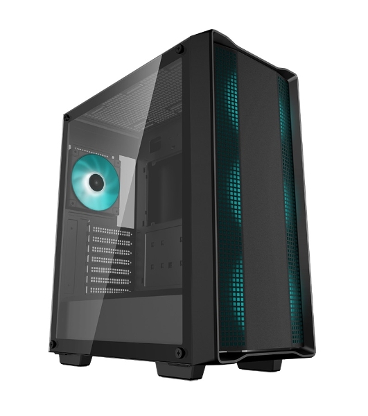 Компьютерный корпус Deepcool CC560 V2 черный без БП ATX 4x120мм 1xUSB 2.0 1xUSB 3.0 audio bott PSU