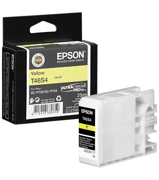Картридж струйный Epson T46S4 (C13T46S400) желтый (25 мл) для SureColor SC-P700