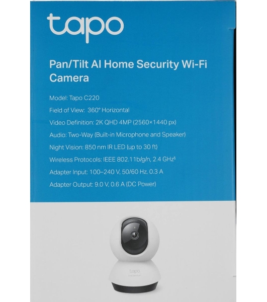 Камера видеонаблюдения умная домашняя поворотная TP-Link Tapo C220