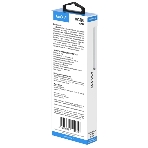 Кабель Maxvi MC-19L black, USB-A - Lightning, 2.4A, LED ток макс. нагрузки 2.4А, макс. напряжение 5V; стандарт USB 2.0; длина кабеля 1.5м, нейлоновая оплетка, металлические корпуса разъемов,LED подсветка, цвет: черный, фото3