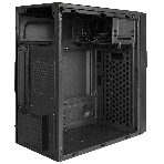 Компьютерный корпус Minitower ExeGate BAA-105-01-UNS400 (mATX, БП UNS400 с вент. 12см, 2*USB, аудио, черный), фото2