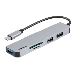 USB-концентратор GoPower GPH5-1, USB Type-C, USB/MicroSD/SD/USB Type-C, USB, фото 1