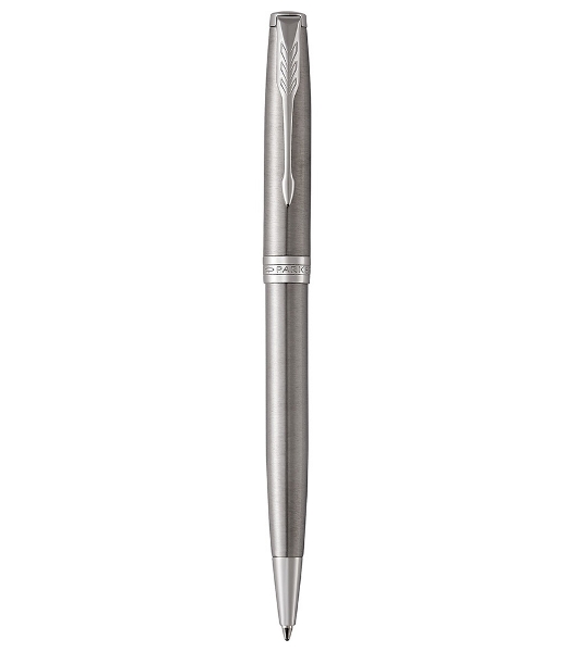 Ручка шариковая Parker Sonnet Core K526 (CW1931512) Stainless Steel CT, M, черные чернила, подарочная коробка