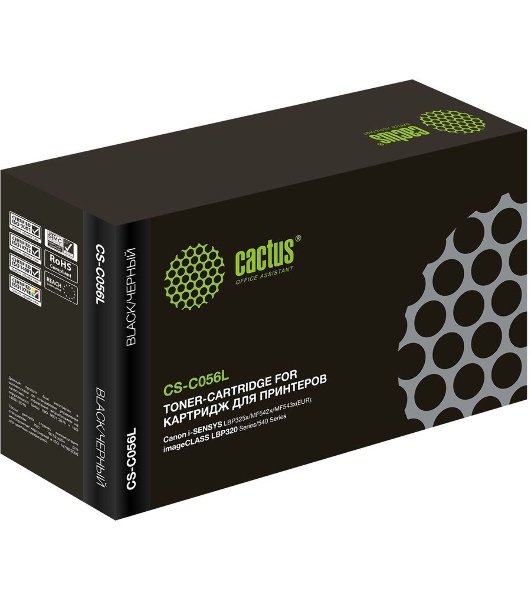 Картридж лазерный Cactus CS-C056L черный (10000 стр.) для Canon imageCLASS LBP320 Series/540 Series