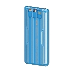 Портативный аккумулятор Maxvi PB10-11 10000 мАч blue 3A, встроенные кабели USB A/Type-C/Lightning, фото7