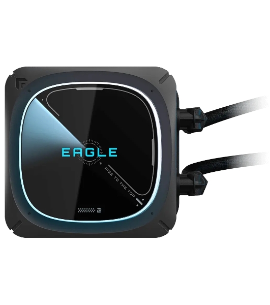 Жидкостная система охлаждения Gigabyte Eagle 360 ARGB черный, алюминий/медь, 2000 об/мин, 37.6 дБ, 4 pin