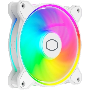 Вентилятор для корпуса Cooler Master MasterFan MF120 Halo2 ARGb 120х120x25 белый 4-pin 27дБ (MFL-B2DW-21NP2-R2) Ret