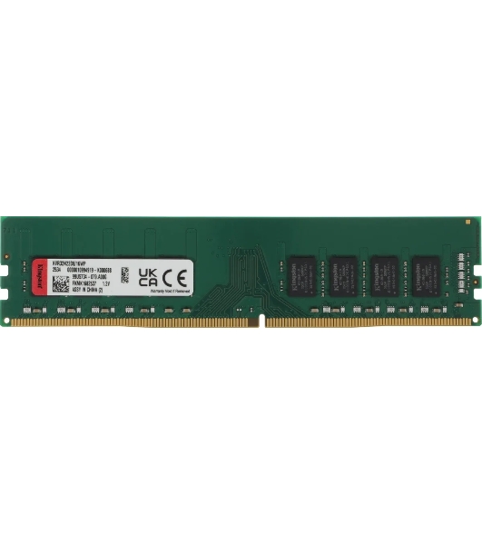 Оперативная память Kingston ValueRAM, DDR4, 16GB (1x16GB), 3200 MHz, CL22, без радиатора