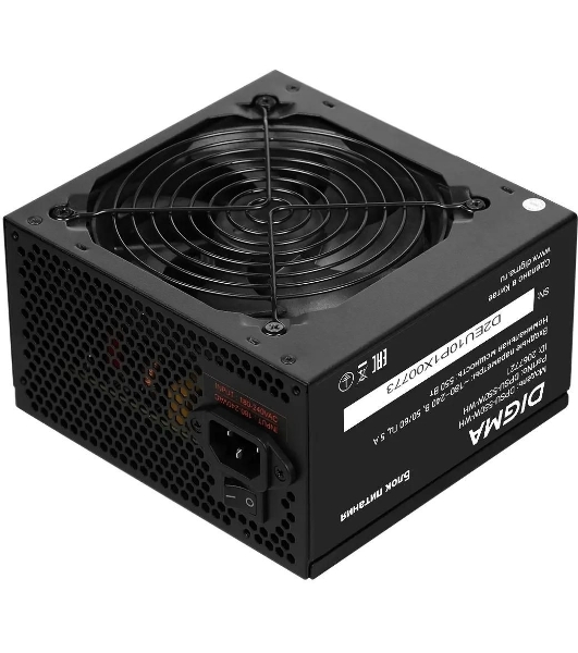 Блок питания Digma DPSU-550W-WH RTL, 550Вт, 120мм, черный