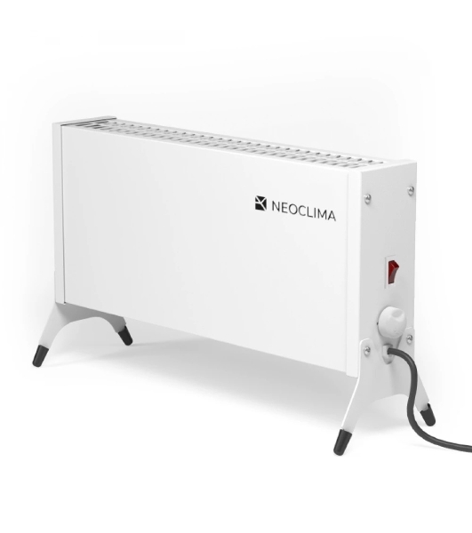 Конвектор электрический Neoclima Nano 1000W белый, 1000 Вт, 15 м2, термостат