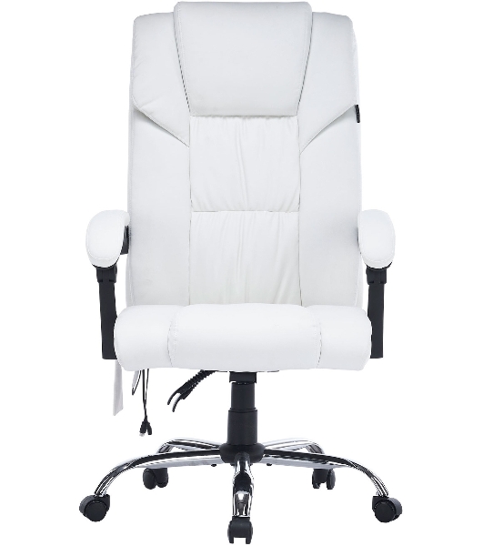 Кресло Cactus CS-CHR-OC02M-WT белый, экокожа