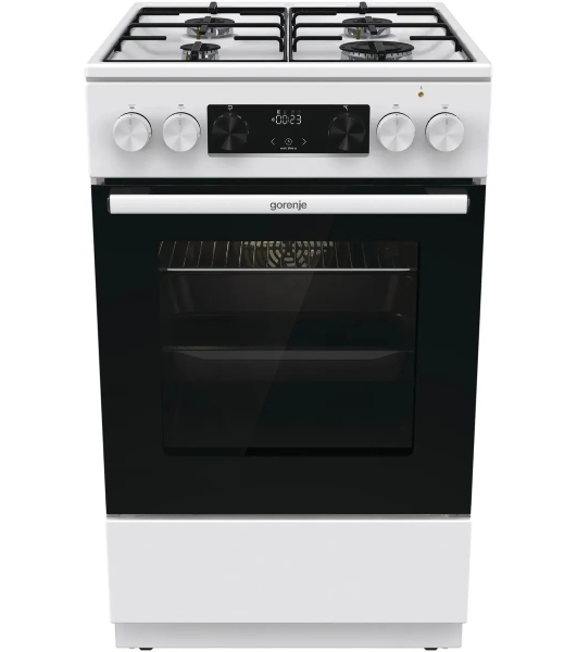 Плита комбинированная Gorenje GK5C60WJ белый, конфорок 4 газовых, духовка 62 л, 50 см x 85 см x 59.4 см