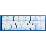 Клавиатура Redragon Eva Pro гибридная, USB Type-A, Bluetooth, радиоканал, белый/синий, фото10