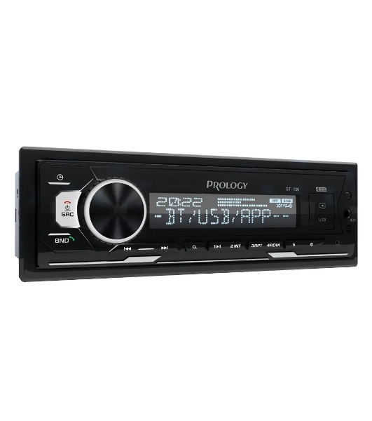 Автомагнитола Prology GT-130, 1 DIN, Bluetooth, USB Type-A, AUX, пульт ДУ