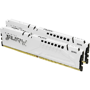 Оперативная память Kingston Fury Beast, DDR5, 64Gb (2x32 GB), 6000 MHz, CL36, DIMM, радиатор, белый