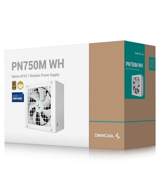 Блок питания Deepcool/GamerStorm PN750M WH V2 Game Storm Gen.5, 750Вт, 80 PLUS Gold, 120мм, белый