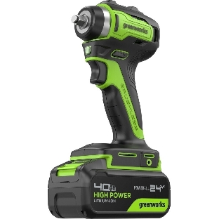Гайковерт Greenworks G24IW200 аккум. патрон:квад.3/8' (3803607CUB)