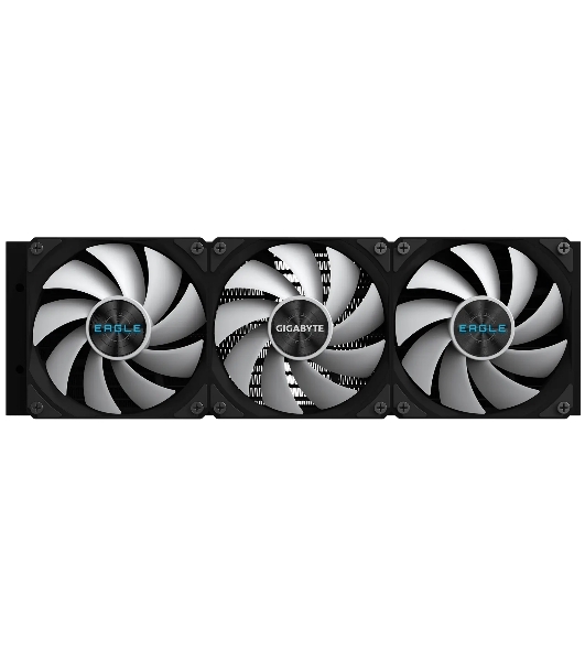 Жидкостная система охлаждения Gigabyte Eagle 360 ARGB черный, алюминий/медь, 2000 об/мин, 37.6 дБ, 4 pin