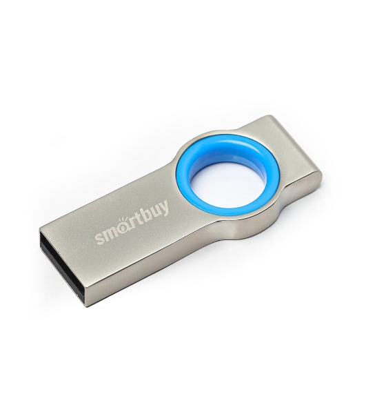 Флешка USB SmartBuy MC2 Metal Blue (SB032GbMC2), 32Gb, USB 2.0, R/W 25/15, синий/серебристый