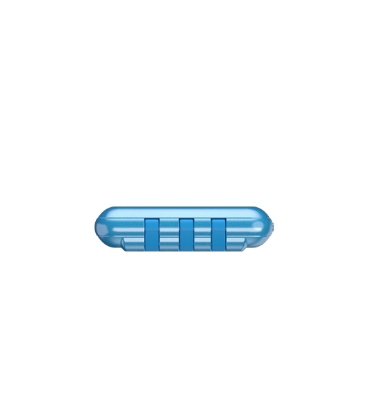 Портативный аккумулятор Maxvi PB10-11 10000 мАч blue 3A, встроенные кабели USB A/Type-C/Lightning