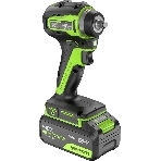 Гайковерт Greenworks G24IW200 аккум. патрон:квад.3/8' (3803607CUB), фото2