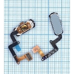 Кнопка HOME в сборе с механизмом и шлейфом для Samsung A320, синяя, фото 1
