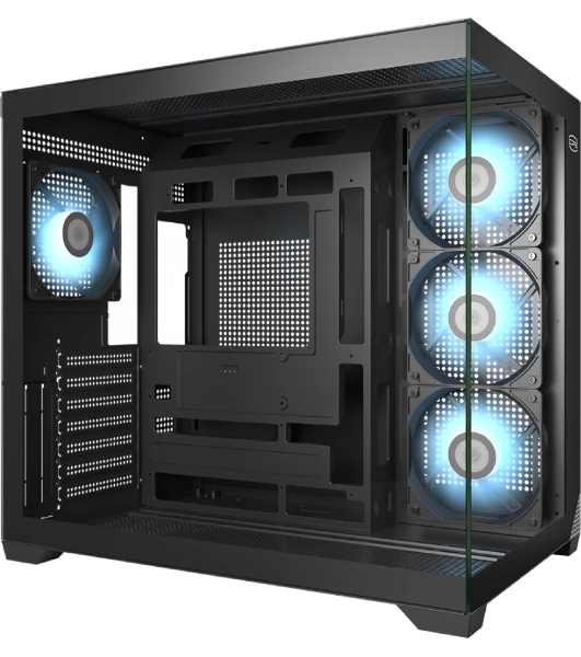 Компьютерный корпус без блока питания PCCooler C3T700 BK, Midi-Tower, TG, no fans, 1xUSB-A 3.0 + 1xUSB-A 2.0 + 1xUSB-C, ATX, mATX, mITX черный