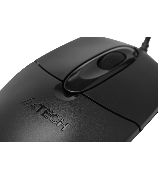 Мышь проводная A4Tech OP-720S черный, 1200 dpi, USB, кнопки - 3