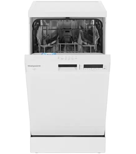 Посудомоечная машина HOTPOINT HFS 1C57, белый, 44.8 см, 10 компл., 49 дБ, класс A
