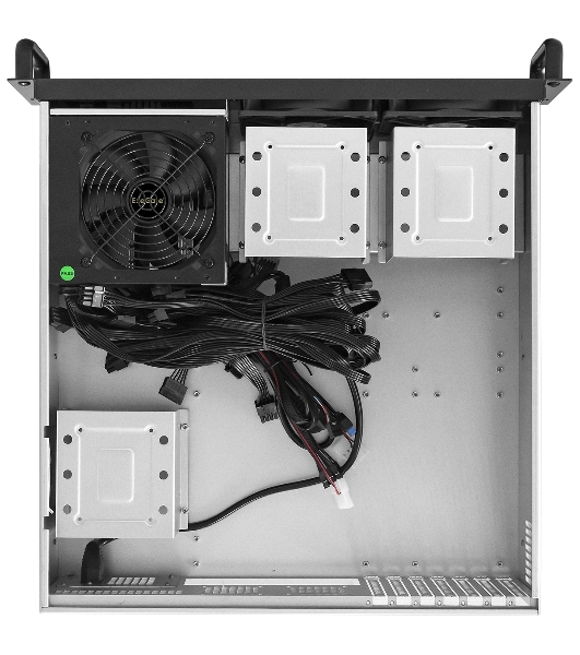Серверный корпус ExeGate Pro EX293899RUS 3U450-09 (RM 19', высота 3U, глубина 450, БП 2U-400ADS, USB)
