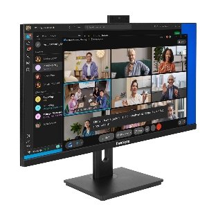 Монитор 27' ExeGate SuperView EA2707CA IPS 2560x1440, 75 Гц, 5 мс, 16:9, 250 кд/м², HDMI 2.0, DP, 3.5 Jack, USB Hub, динамики (2x2 Вт), веб-камера (2 Мп), FreeSync, черный