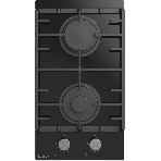 Газовая варочная панель EVELUX HEG 360 BG, Hi-Tech, 30 см, 2 конфорки, газ-контроль, электроподжиг, черный, фото3