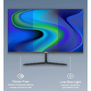 Монитор 23.8' POLAR P24F20M VA 1920x1080, 100 Гц, 5 мс, 16:9, 250 кд/м², HDMI, VGA, 3.5 Jack, HDR10, наклон, черный