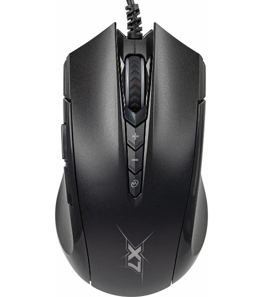 Мышь проводная A4Tech X89 черный, 2400 dpi, USB, кнопки - 8