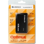Кард-ридер Defender Optimus/черный/CF/MMC/MS/MS Duo/MS Micro M2/MS Pro/MS Pro Duo/RS-MMC/SD/SDHC/micro-SD/mini-SD/miсro-SDHC/USB 2.0 A(M)/черный, фото2