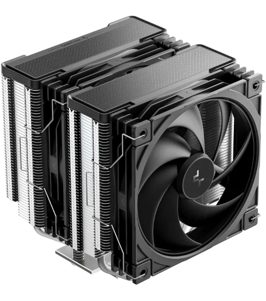 Кулер для процессора DEEPCOOL AG620 G2 LGA1954/1851/1700/AM5/AM4 (9шт/кор, TDP 270W, PWM, DUAL Black Fan 120mm, 6 тепл. трубок, черный) RET