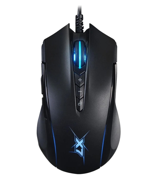 Мышь проводная A4Tech X89 черный, 2400 dpi, USB, кнопки - 8