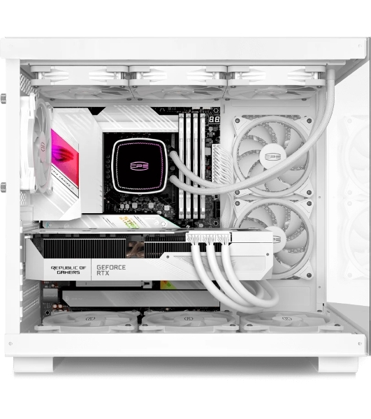 Компьютерный корпус без блока питания Case PCCooler C3T500 ARGB WH, Midi-Tower, TG, 6x120мм ARGB, 1xUSB-C 3.1 + 2xUSB-A 3.0, ATX, mATX, mITX белый
