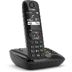 Радиотелефон Dect Gigaset AS690A черный автооветчик АОН, фото5