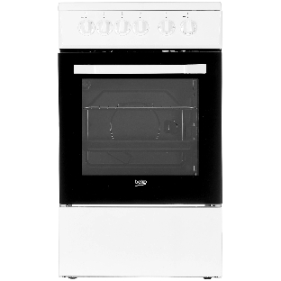 Плита электрическая Beko FFSS57000W белый, конфорок 4 электрических, духовка 60 л, 50 см x 85 см x 60 см
