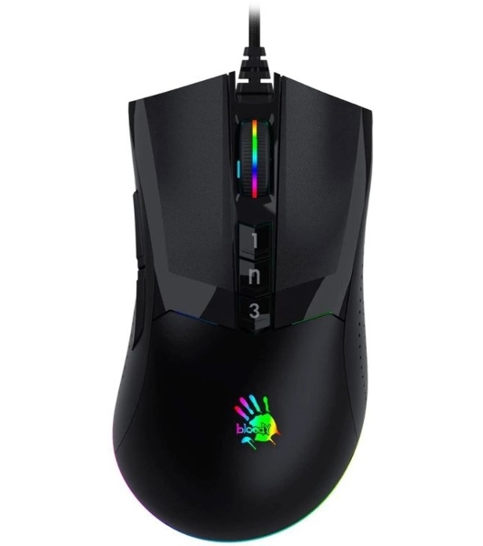 Мышь проводная A4Tech Bloody W90 Max черный, 10000 dpi, USB, кнопки - 10