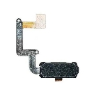 Кнопка HOME в сборе с механизмом и шлейфом для Samsung A320, черная, фото 1