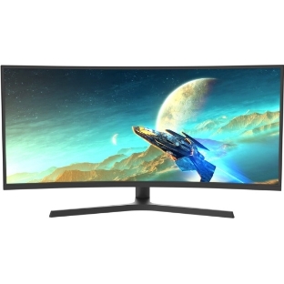 Монитор 34' Valday AL77AZF IPS 3440x1440, 165 Гц, 5 мс, 21:9, 300 кд/м2, 2xHDMI, 2xDP, 1x3.5 мм, изогнутый, черный