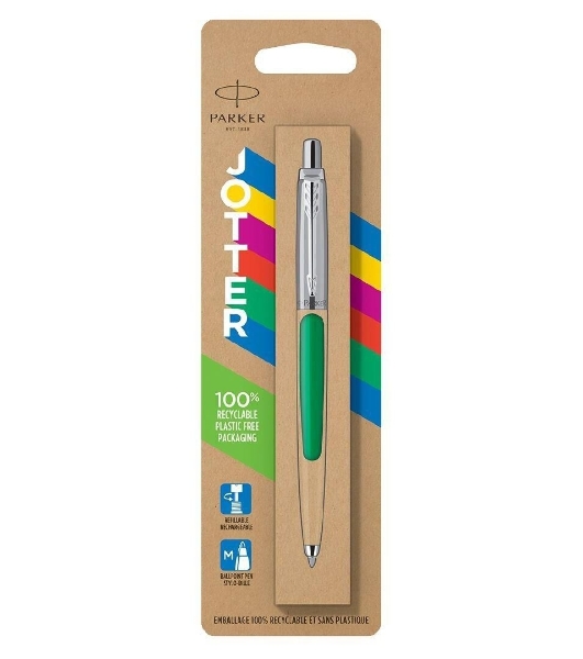 Ручка шариковая Parker Jotter Originals (CW2076058) Green CT, M, синие чернила, блистер