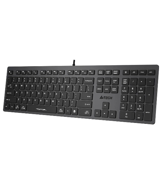 Клавиатура проводная A4Tech Fstyler FX50, USB, серый